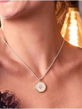 Park Lane Silver and Gold Round Pendant Necklace